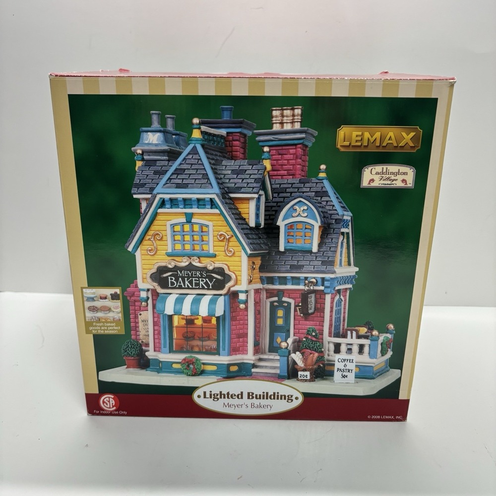 2008 Lemax Meyer's Bakery Christmas Caddington Village Lighted Building #85674